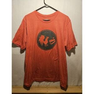 RARE VTG  Rooster Teeth Logo Heather Red T Shirt Soft Mens Size XL